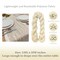 Wrapables 10Ft Bohemian Cheesecloth Gauze Table Runner for Rustic Weddings, Parties, Home Decor, Beige